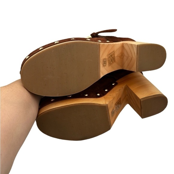 New Steve Madden Y2K Tan Hilde Suede Platform Mule - Picture 3 of 7